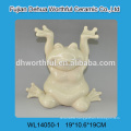 2016 new arrival personalized porcelain frog figurines for home decoration